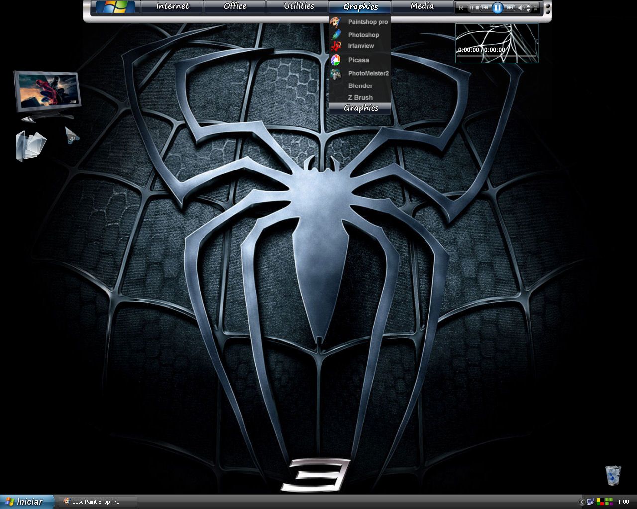  DesktopX Themes Skins: Spider Man 3