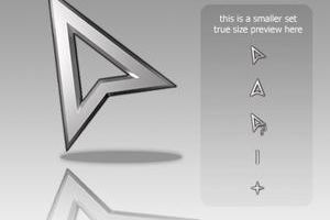 Silver Cursors 3D Small by yingjunjiu