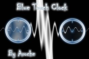 Blue Touch Clock by aroche