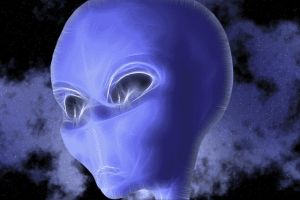 Blue Alien by Alperium