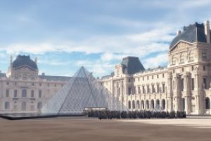 Early Morning at the Louvre by kenwas