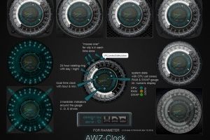 AWZ-Clock (for Rainmeter) by d4f_mac
