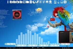 Tropical Breeze Desktop for Rainmeter by Ionstorm_01
