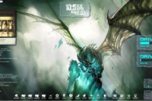 Conjuring The Bone Dragon Rainmeter Desktop by Ionstorm_01