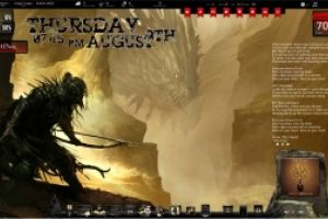 Dragon Hunt Rainmeter Desktop by Ionstorm_01