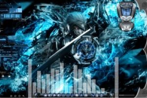 Metal Gear Rising Animated Desktop for Rainmeter by Ionstorm_01